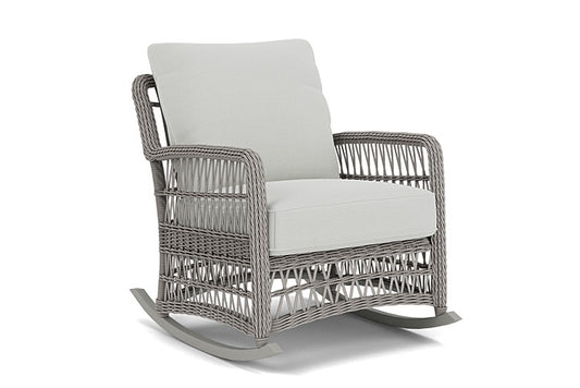 Lloyd Flanders - Mackinac Lounge Rocker In Putty Finish With Bright Side Fog Fabric - 2730330592012 view 1