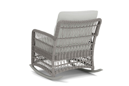 Lloyd Flanders - Mackinac Lounge Rocker In Putty Finish With Bright Side Fog Fabric - 2730330592012 view 2