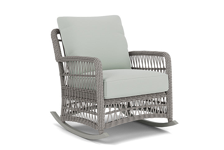 Lloyd Flanders - Mackinac Lounge Rocker In Putty Finish With Callen Celadon Fabric - 2730330592024 view 1