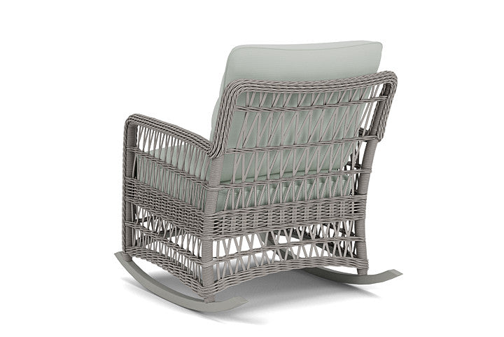 Lloyd Flanders - Mackinac Lounge Rocker In Putty Finish With Callen Celadon Fabric - 2730330592024 view 2