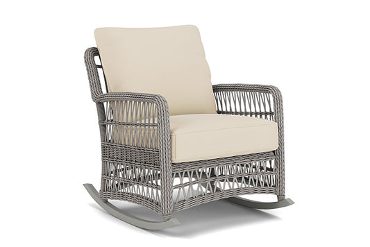 Lloyd Flanders - Mackinac Lounge Rocker In Putty Finish With Callen Pearl Fabric - 2730330592021 view 1