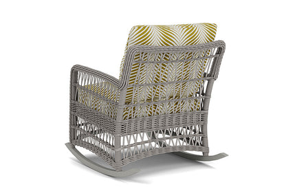 Lloyd Flanders - Mackinac Lounge Rocker In Putty Finish With Clock Out Dew Fabric - 2730330592083 view 2