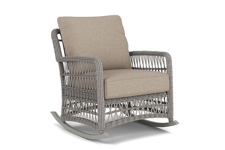 Lloyd Flanders - Mackinac Lounge Rocker In Putty Finish With Demo Oatmeal Fabric - 273033059080 view 1