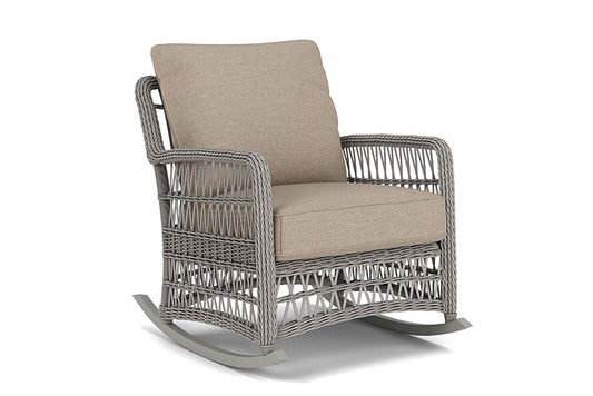 Lloyd Flanders - Mackinac Lounge Rocker In Putty Finish With Demo Oatmeal Fabric - 273033059080 view 1