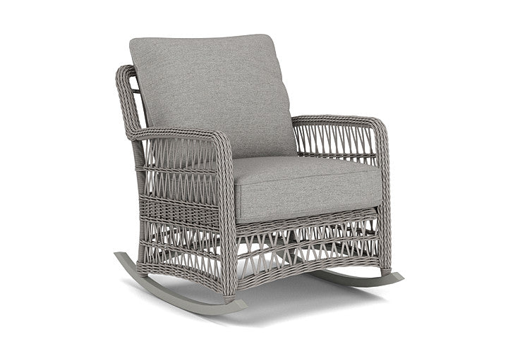 Lloyd Flanders - Mackinac Lounge Rocker In Putty Finish With Demo Stone Fabric - 273033059095 view 1