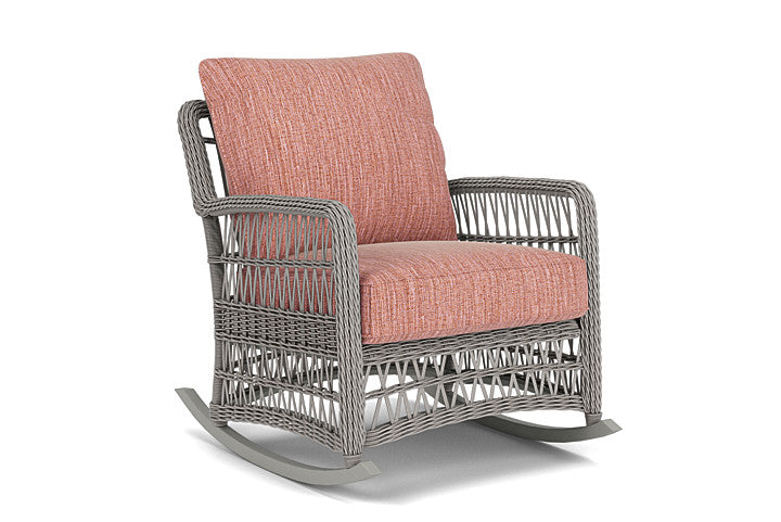 Lloyd Flanders - Mackinac Lounge Rocker In Putty Finish With Friendly Carnival Fabric - 2730330592043 view 1