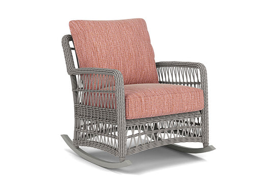 Lloyd Flanders - Mackinac Lounge Rocker In Putty Finish With Friendly Carnival Fabric - 2730330592043 view 1