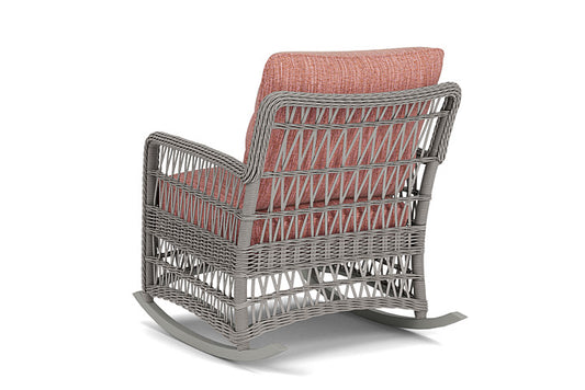Lloyd Flanders - Mackinac Lounge Rocker In Putty Finish With Friendly Carnival Fabric - 2730330592043 view 2