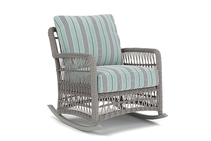 Lloyd Flanders - Mackinac Lounge Rocker In Putty Finish With Hansen Seaglass Fabric - 2730330591926 view 1