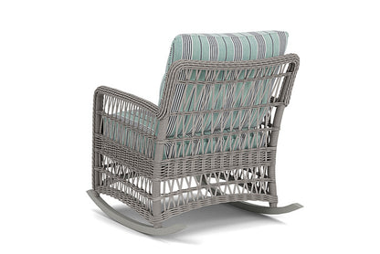 Lloyd Flanders - Mackinac Lounge Rocker In Putty Finish With Hansen Seaglass Fabric - 2730330591926 view 2