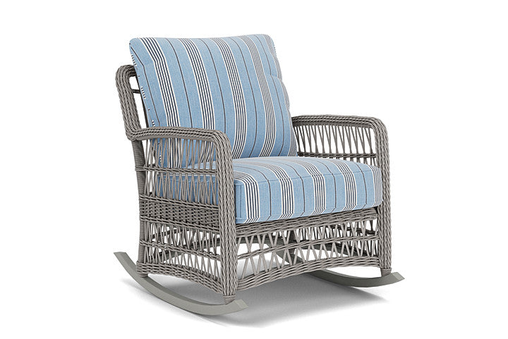 Lloyd Flanders - Mackinac Lounge Rocker In Putty Finish With Hansen Sky Fabric - 273033059064 view 1