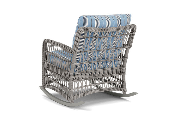 Lloyd Flanders - Mackinac Lounge Rocker In Putty Finish With Hansen Sky Fabric - 273033059064 view 2