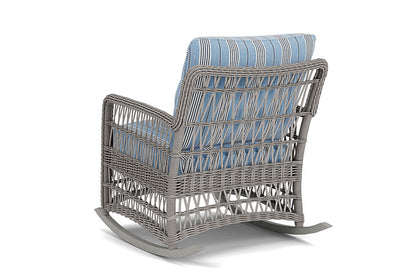 Lloyd Flanders - Mackinac Lounge Rocker In Putty Finish With Hansen Sky Fabric - 273033059064 view 2