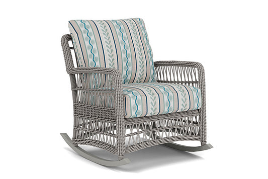 Lloyd Flanders - Mackinac Lounge Rocker In Putty Finish With Ilona Resort Fabric - 2730330592069 view 1