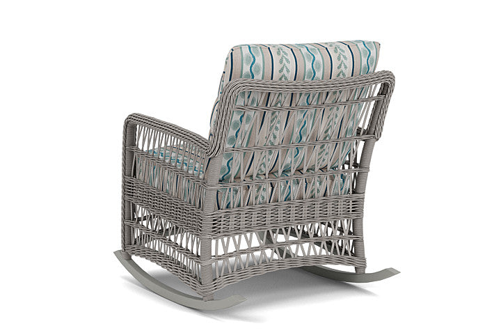 Lloyd Flanders - Mackinac Lounge Rocker In Putty Finish With Ilona Resort Fabric - 2730330592069 view 2