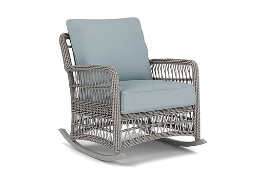 Lloyd Flanders - Mackinac Lounge Rocker In Putty Finish With Kadogo Lake Fabric - 2730330592041 view 1