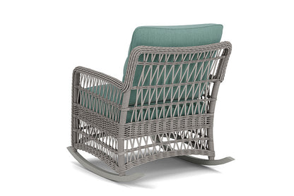 Lloyd Flanders - Mackinac Lounge Rocker In Putty Finish With Loveboat Mint Fabric - 2730330592010 view 2