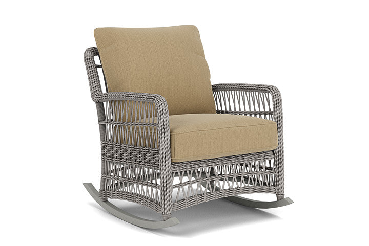 Lloyd Flanders - Mackinac Lounge Rocker In Putty Finish With Loveboat Saffron Fabric - 2730330592009 view 1
