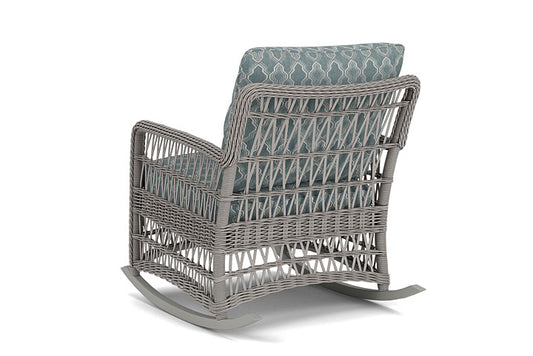Lloyd Flanders - Mackinac Lounge Rocker In Putty Finish With Luna Mist Fabric - 2730330592070 view 2