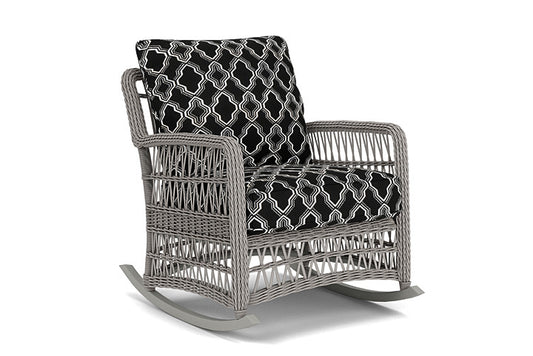 Lloyd Flanders - Mackinac Lounge Rocker In Putty Finish With Luna Onyx Fabric - 2730330592071 view 1