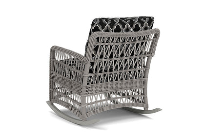 Lloyd Flanders - Mackinac Lounge Rocker In Putty Finish With Luna Onyx Fabric - 2730330592071 view 2