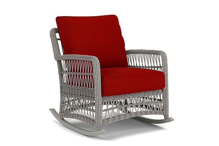 Lloyd Flanders - Mackinac Lounge Rocker In Putty Finish With Partyline Lollipop Fabric - 2730330592054 view 1