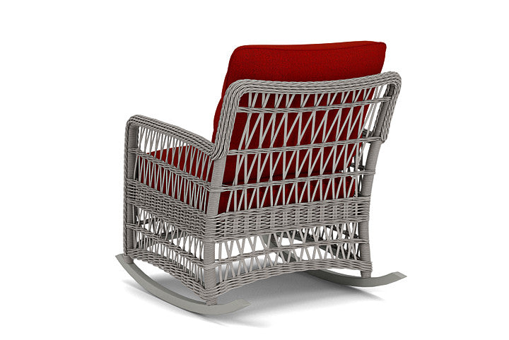 Lloyd Flanders - Mackinac Lounge Rocker In Putty Finish With Partyline Lollipop Fabric - 2730330592054 view 2