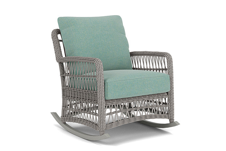 Lloyd Flanders - Mackinac Lounge Rocker In Putty Finish With Pavian Pool Fabric - 2730330592045 view 1
