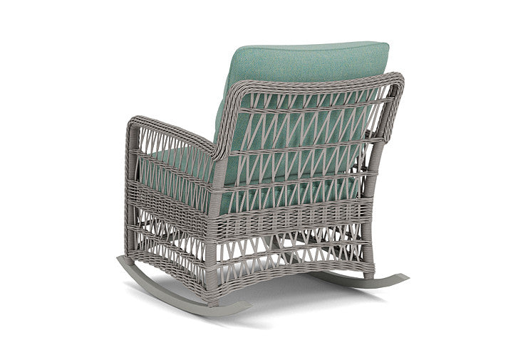 Lloyd Flanders - Mackinac Lounge Rocker In Putty Finish With Pavian Pool Fabric - 2730330592045 view 2