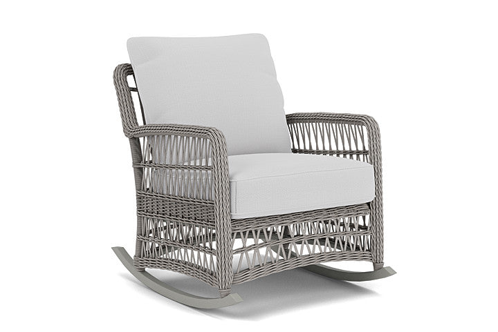 Lloyd Flanders - Mackinac Lounge Rocker In Putty Finish With Reflections Ice Fabric - 2730330592052 view 1