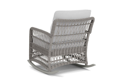 Lloyd Flanders - Mackinac Lounge Rocker In Putty Finish With Reflections Ice Fabric - 2730330592052 view 2