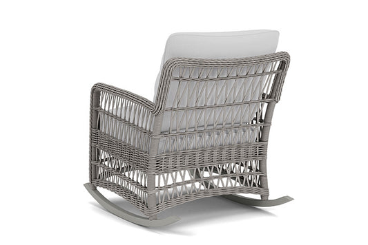 Lloyd Flanders - Mackinac Lounge Rocker In Putty Finish With Reflections Ice Fabric - 2730330592052 view 2