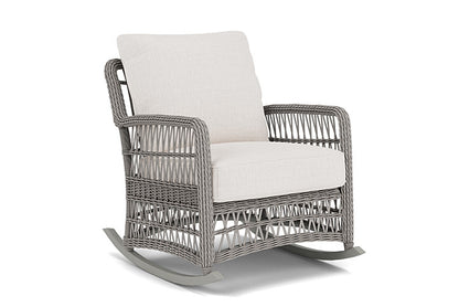 Lloyd Flanders - Mackinac Lounge Rocker In Putty Finish With Reflections Snow Fabric - 2730330592014 view 1