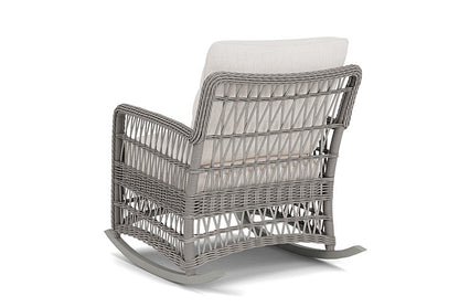 Lloyd Flanders - Mackinac Lounge Rocker In Putty Finish With Reflections Snow Fabric - 2730330592014 view 2