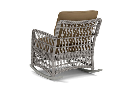 Lloyd Flanders - Mackinac Lounge Rocker In Putty Finish With Reflections Straw Fabric - 2730330592053 view 2