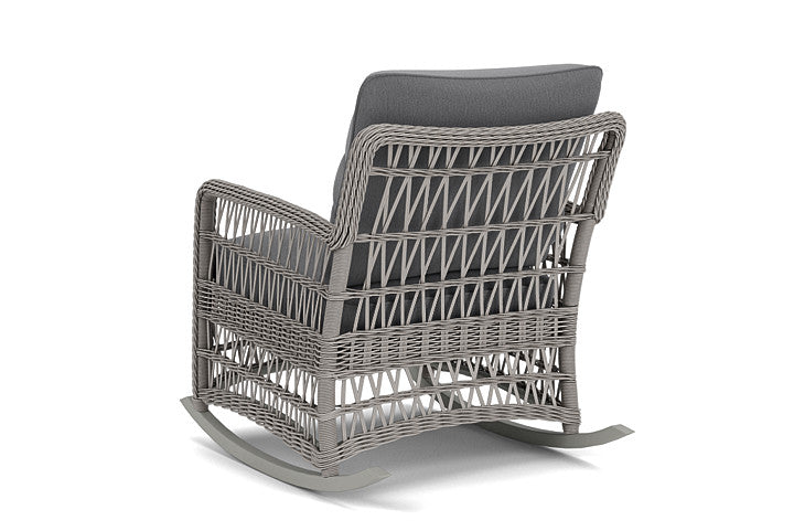 Lloyd Flanders - Mackinac Lounge Rocker In Putty Finish With Remy Graphite Fabric - 2730330592003 view 2