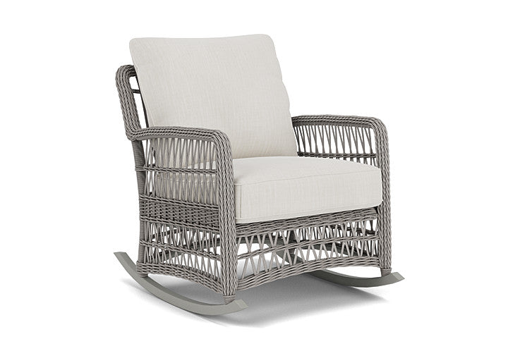 Lloyd Flanders - Mackinac Lounge Rocker In Putty Finish With Rollo Linen Fabric - 2730330592020 view 1
