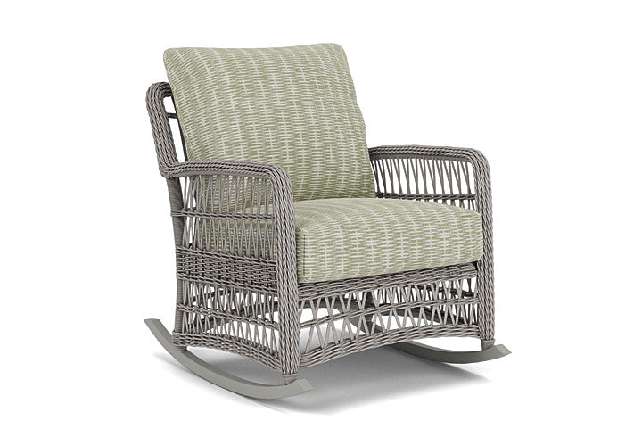 Lloyd Flanders - Mackinac Lounge Rocker In Putty Finish With Romulo Laurel Fabric - 2730330592049 view 1