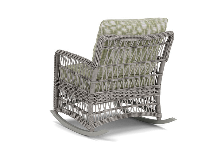 Lloyd Flanders - Mackinac Lounge Rocker In Putty Finish With Romulo Laurel Fabric - 2730330592049 view 2