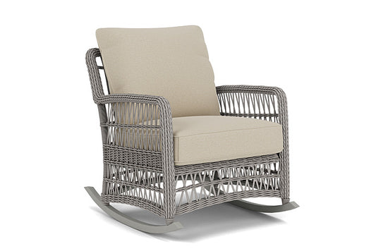 Lloyd Flanders - Mackinac Lounge Rocker In Putty Finish With Rumba Straw Fabric - 2730330592008 view 1