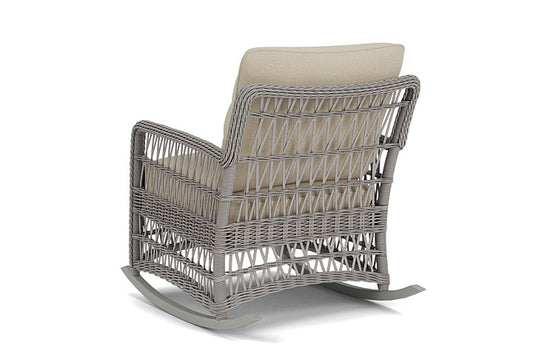 Lloyd Flanders - Mackinac Lounge Rocker In Putty Finish With Rumba Straw Fabric - 2730330592008 view 2