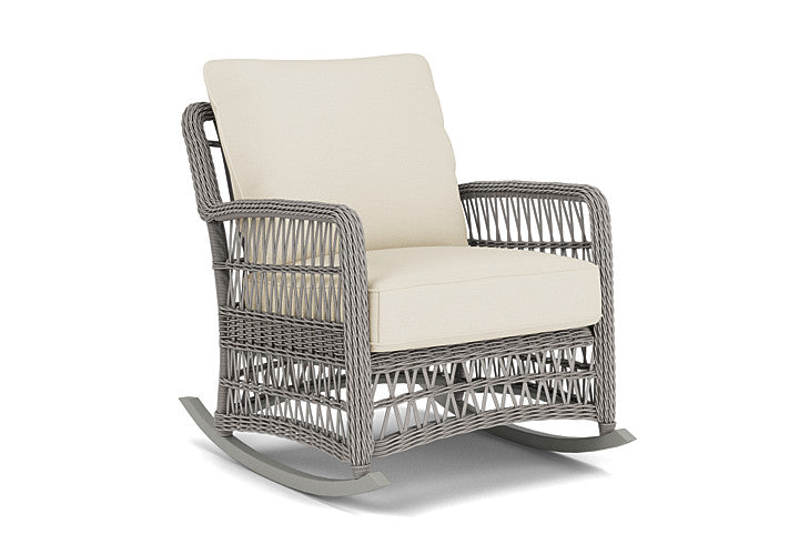 Lloyd Flanders - Mackinac Lounge Rocker In Putty Finish With Sailcloth Sailor Fabric - 273033059434 view 1