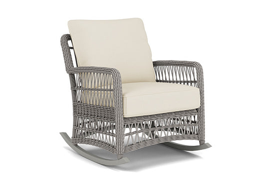 Lloyd Flanders - Mackinac Lounge Rocker In Putty Finish With Sailcloth Sailor Fabric - 273033059434 view 1
