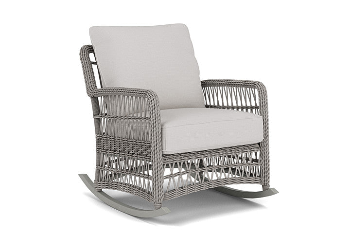 Lloyd Flanders - Mackinac Lounge Rocker In Putty Finish With Sailcloth Seagull Fabric - 273033059W61 view 1
