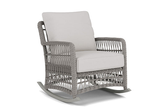 Lloyd Flanders - Mackinac Lounge Rocker In Putty Finish With Sailcloth Seagull Fabric - 273033059W61 view 1