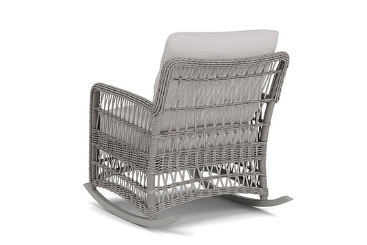 Lloyd Flanders - Mackinac Lounge Rocker In Putty Finish With Sailcloth Seagull Fabric - 273033059W61 view 2