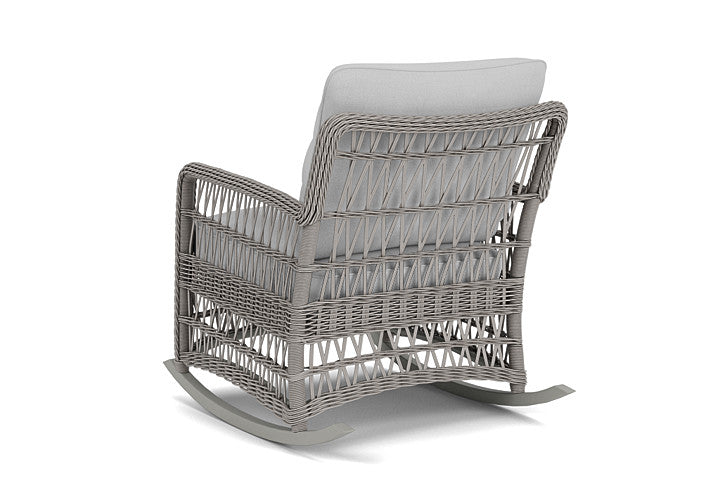 Lloyd Flanders - Mackinac Lounge Rocker In Putty Finish With Sandberg Dove Fabric - 2730330592022 view 2