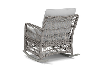 Lloyd Flanders - Mackinac Lounge Rocker In Putty Finish With Sandberg Dove Fabric - 2730330592022 view 2