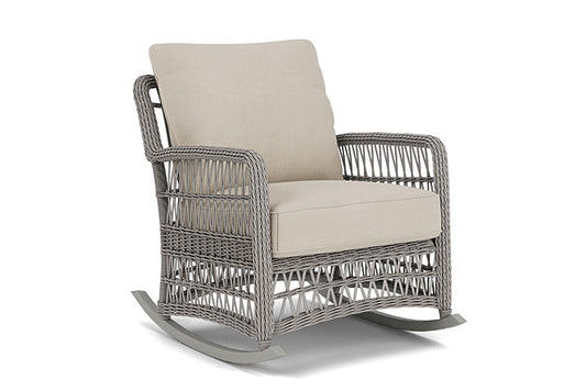 Lloyd Flanders - Mackinac Lounge Rocker In Putty Finish With Sandberg Flax Fabric - 2730330592027 view 1