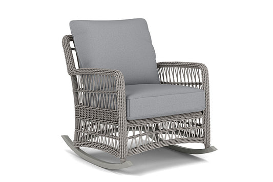 Lloyd Flanders - Mackinac Lounge Rocker In Putty Finish With Sandberg Pewter Fabric - 2730330592029 view 1